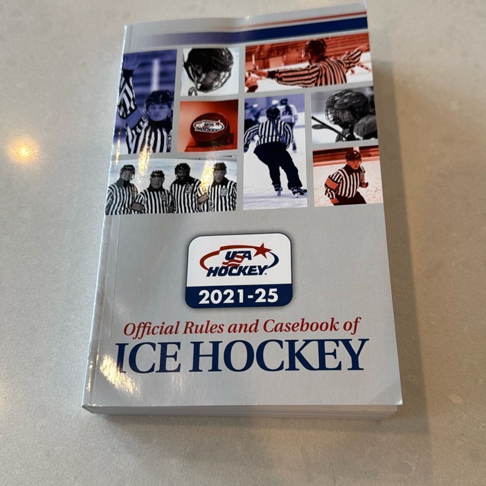 USA ice Hockey official rules and casebook of Ice Hockey 2021-2025.